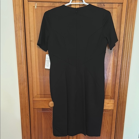 Nue by Shani Black Shaping Sheath Dress Size 14 NWT Sculpting Cocktail Dress - Picture 5 of 10